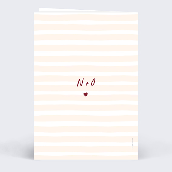 Carte d'amour Red notes Verso