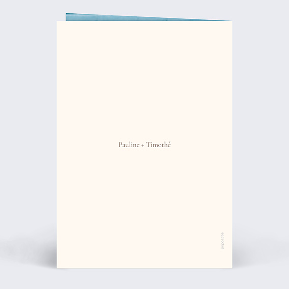 Carte d'amour Couple en manga Verso