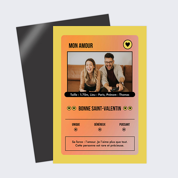 Carte d'amour Amour capturé