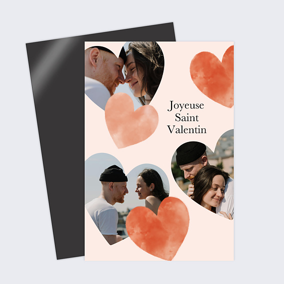 Carte d'amour Éclats de cœurs