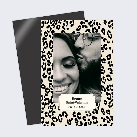 Carte d'amour Léopard