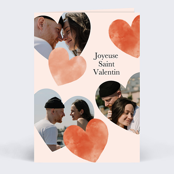 Carte d'Amour Éclats de cœurs