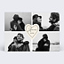 Carte d'amour Etiquette cœur