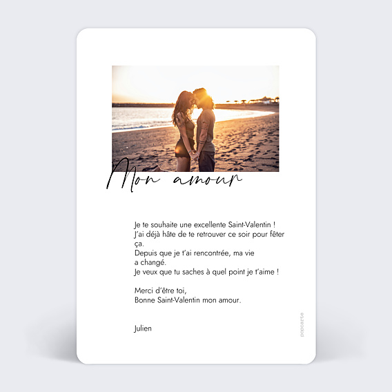 Carte d'Amour Escale d'amour