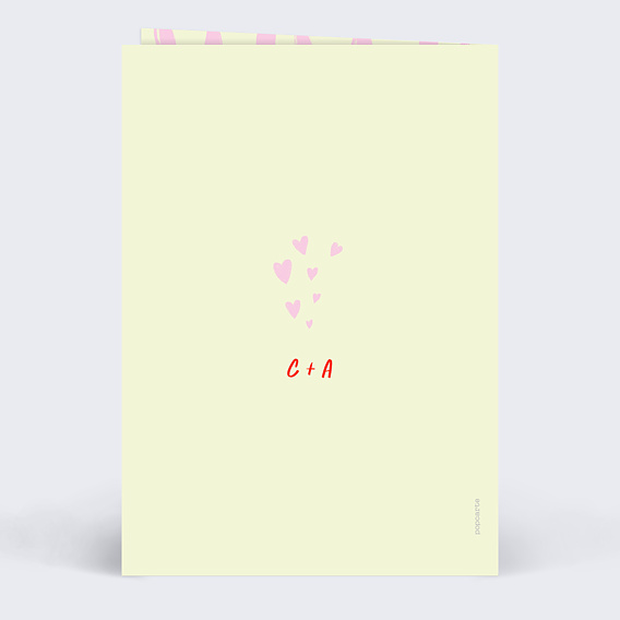 Carte d'amour J'en pince pour toi Verso