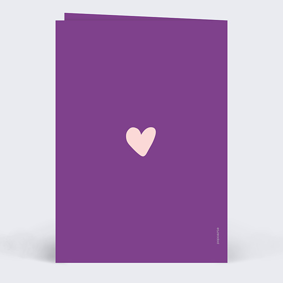 Carte d'amour Cœur iconique Verso