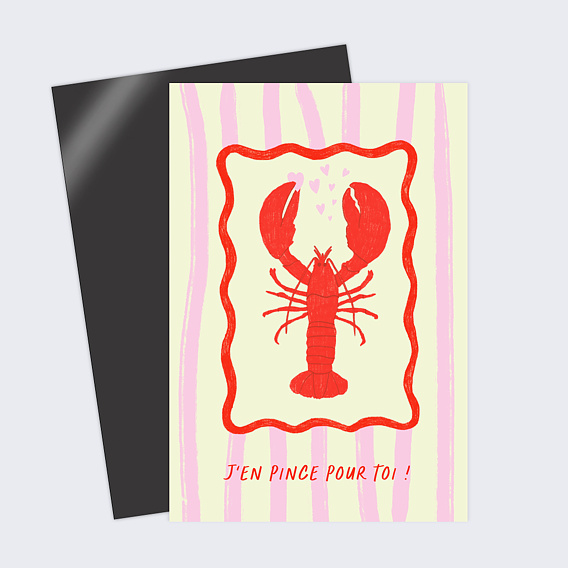 Carte d'amour J'en pince pour toi