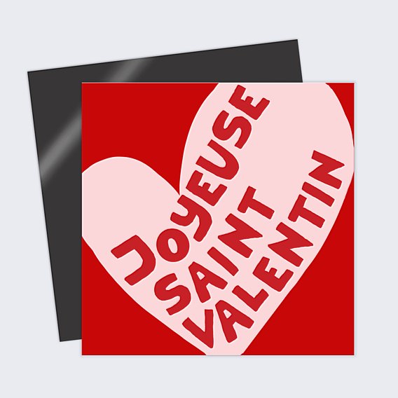 Carte d'Amour Typo cœur