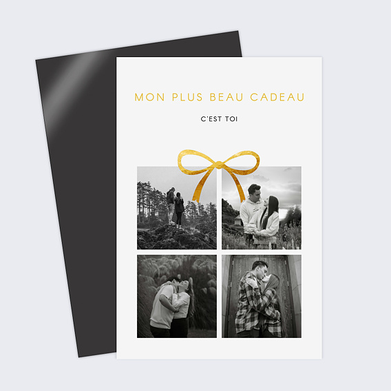 Carte d'amour Cadeau photo