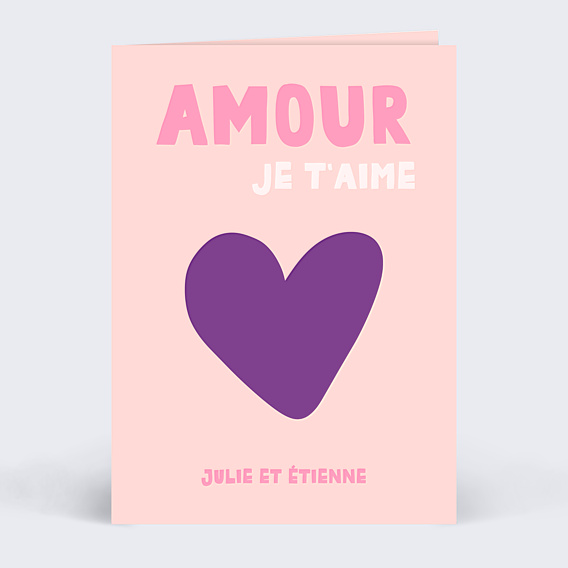 Carte d'Amour Cœur iconique
