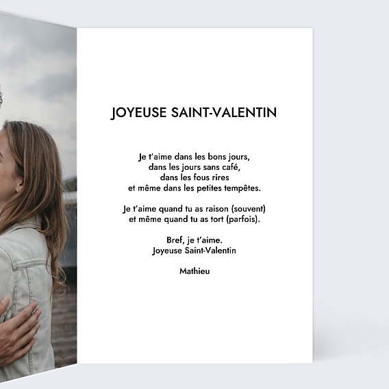 Carte d'Amour Couple en line art