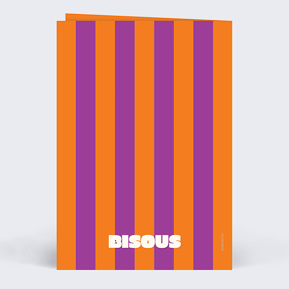 Carte d'Amour Rayures d'amour