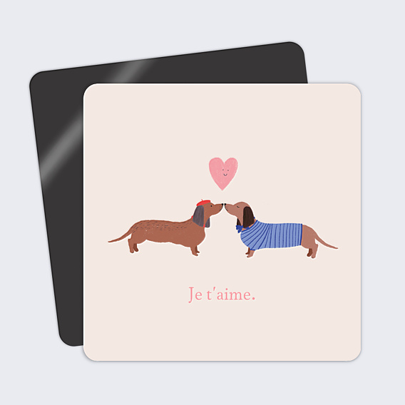 Carte d'Amour Duo chiens
