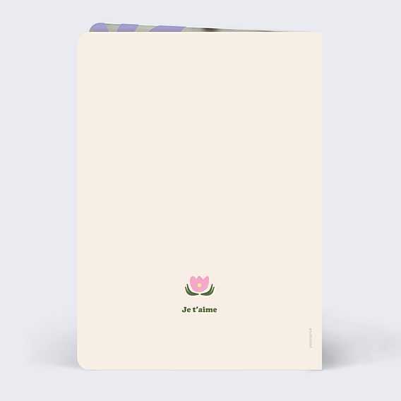 Carte d'Amour Fleurs modernes