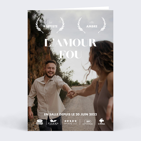 Carte d'amour Grande Affiche