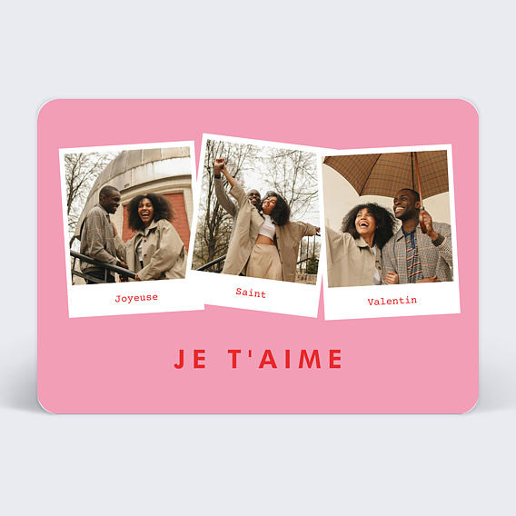 Carte d'amour Souvenirs Polaroïds