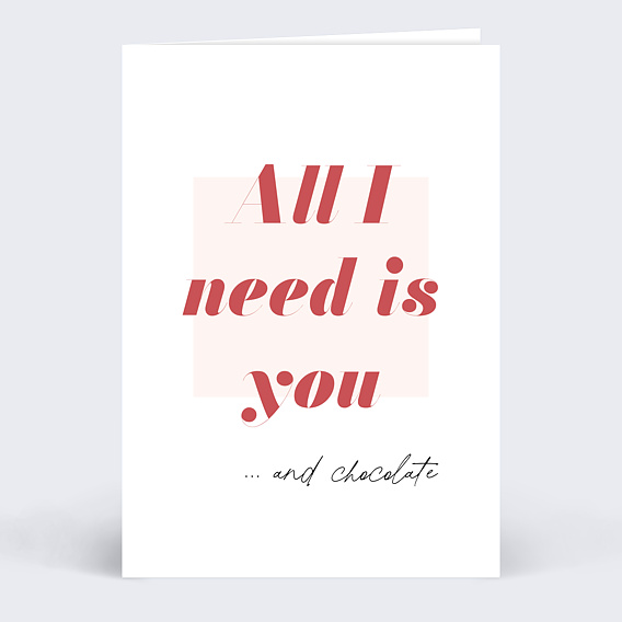 Carte d'amour All I need