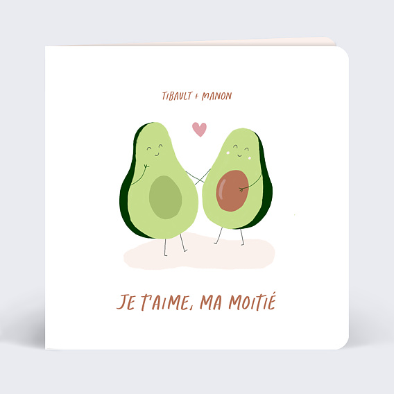 Carte d'amour Avocado Love