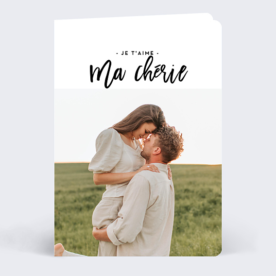 Carte d'amour Belles Lettres