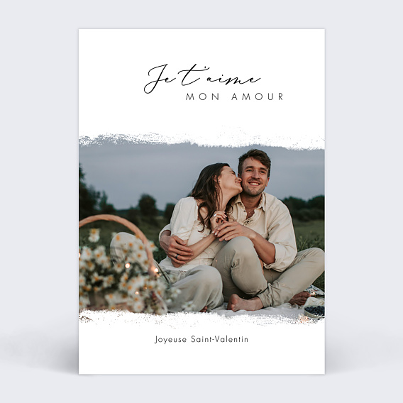 Carte d'amour Effet photo