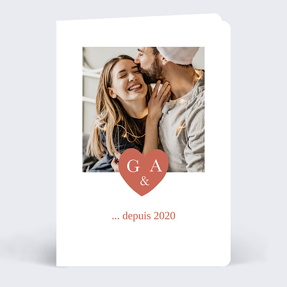 Carte d'amour Fusionnelle