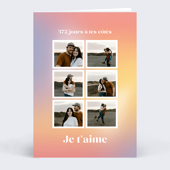 Carte d'amour Gradient