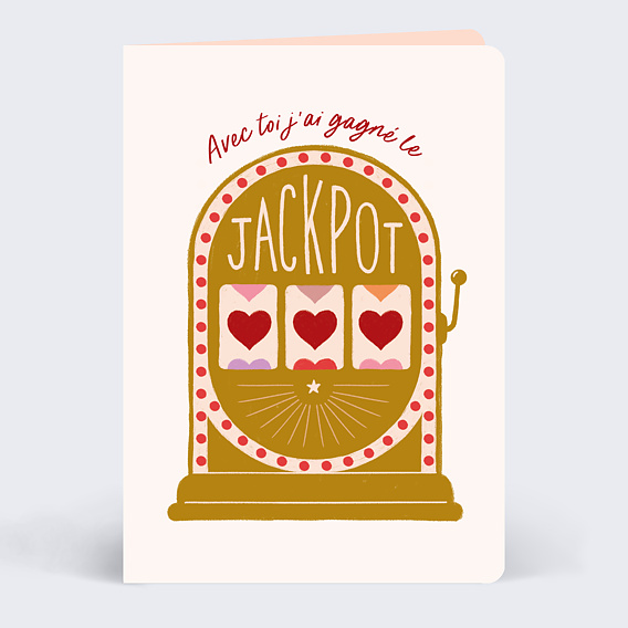 Carte d'amour Jackpot