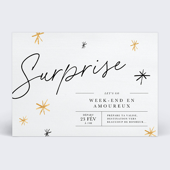 Carte d'amour Jolie Surprise