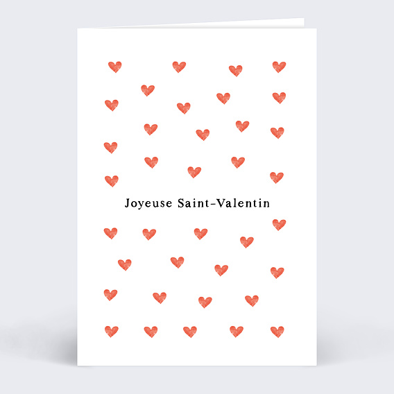 Carte d'amour Motif Coeur