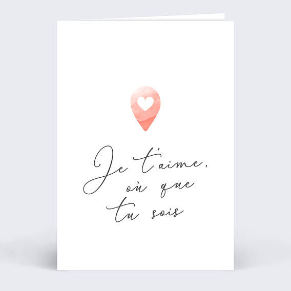 Carte d'amour Où que Tu Sois