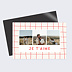 Carte d'Amour Plaid Rouge
