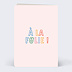 Carte d'amour Je t'aime coloré Verso