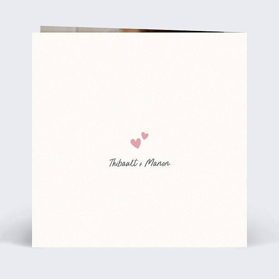 Carte d'amour Couple Paresseux Verso