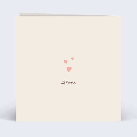 Carte d'amour Duo Amoureux Verso