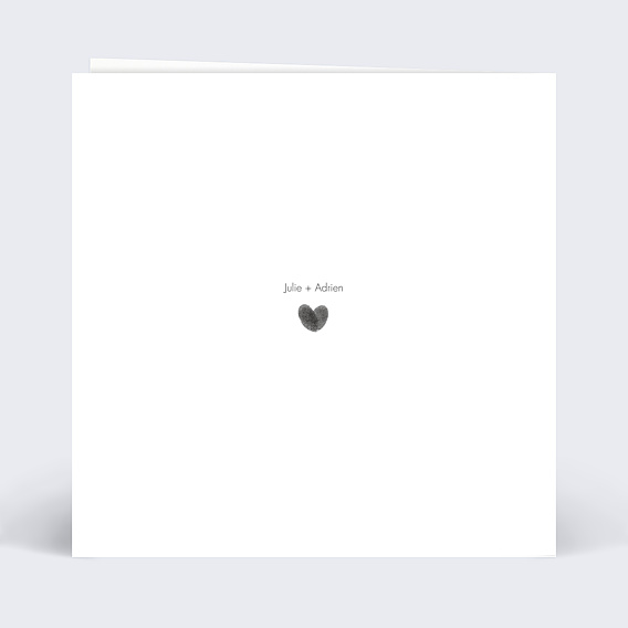 Carte d'amour Petit Coeur Verso