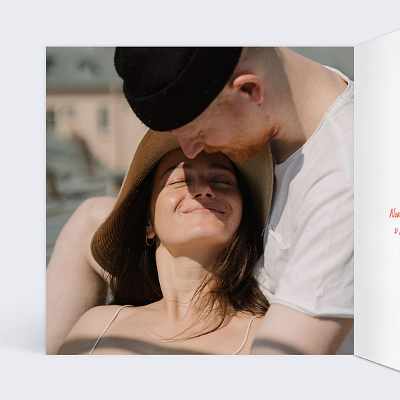 Carte d'amour Frites et Ketchup Intérieur Gauche