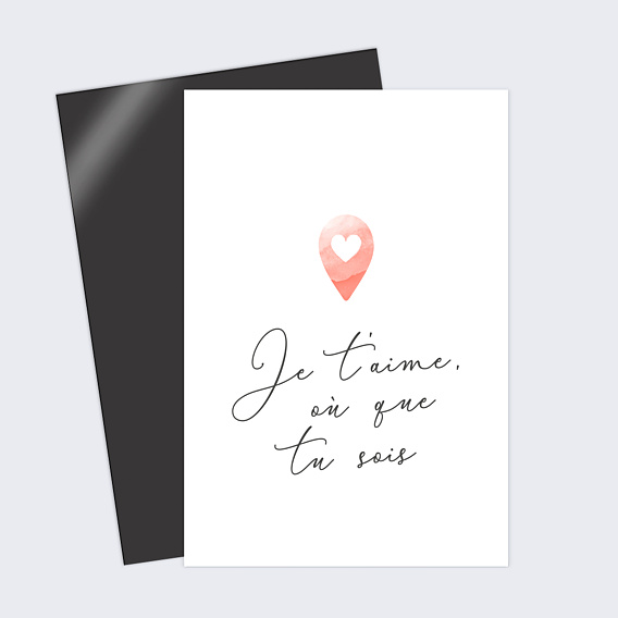 Carte d'Amour Où que Tu Sois