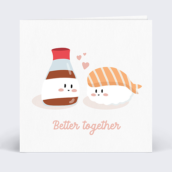 Carte d'amour Better Together