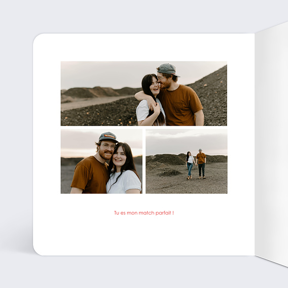 Carte d'amour Tinder Intérieur Gauche