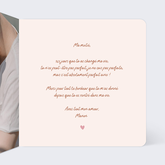 Carte d'amour Avocado Love Intérieur Droit