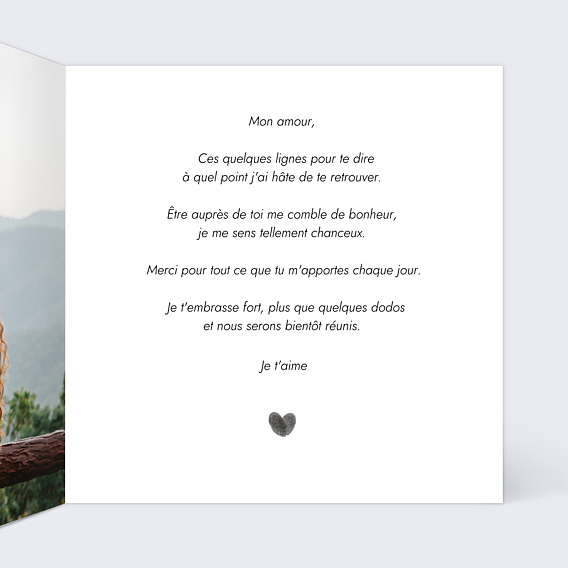 Carte d'Amour Petit Coeur