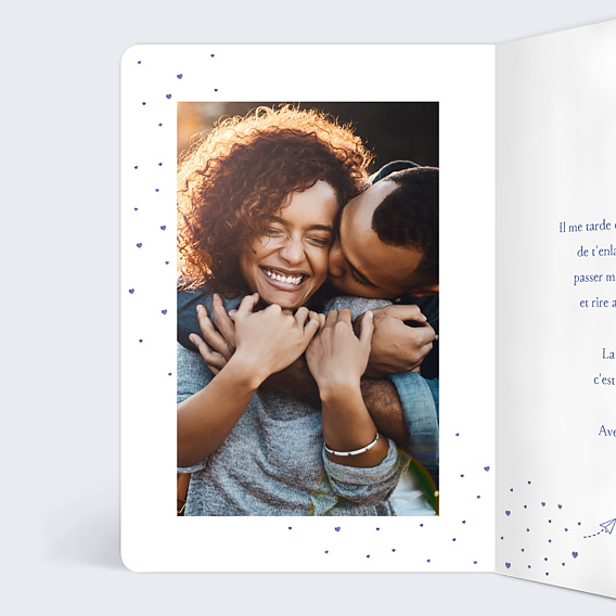 Carte d'amour L'Amour Voyage Intérieur Gauche