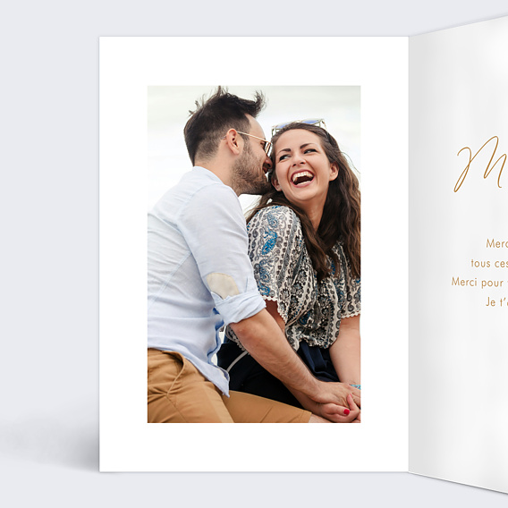 Carte d'amour Photo arche Intérieur Gauche