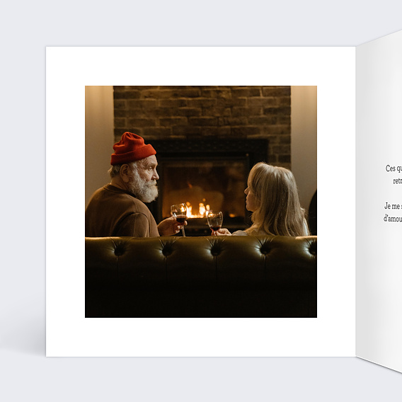 Carte d'amour Près du Cœur III Intérieur Gauche