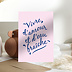 Carte d'amour Vivre d'Amour et d'Eau Fraiche