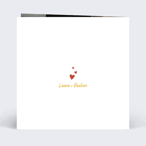 Carte d'Amour Frites et Ketchup Verso