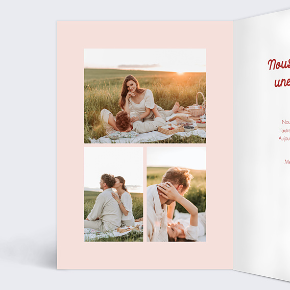 Carte d'amour Cap pas cap amour Intérieur Gauche