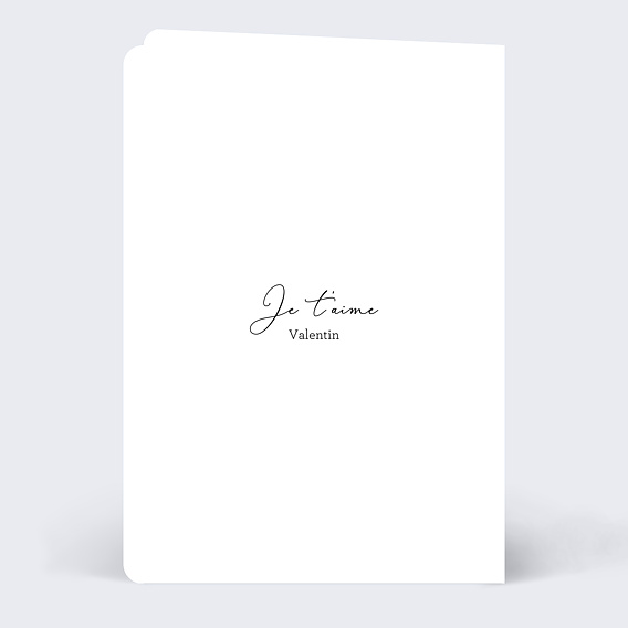 Carte d'amour Bonjour Mon Amour Verso