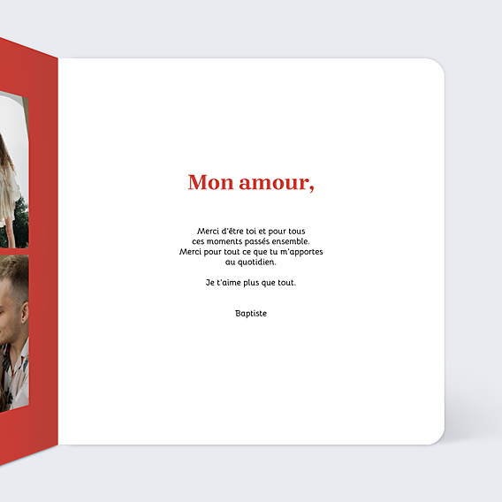 Carte d'Amour Il faut de toi