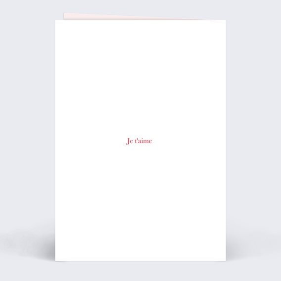 Carte d'amour Mains liées Verso